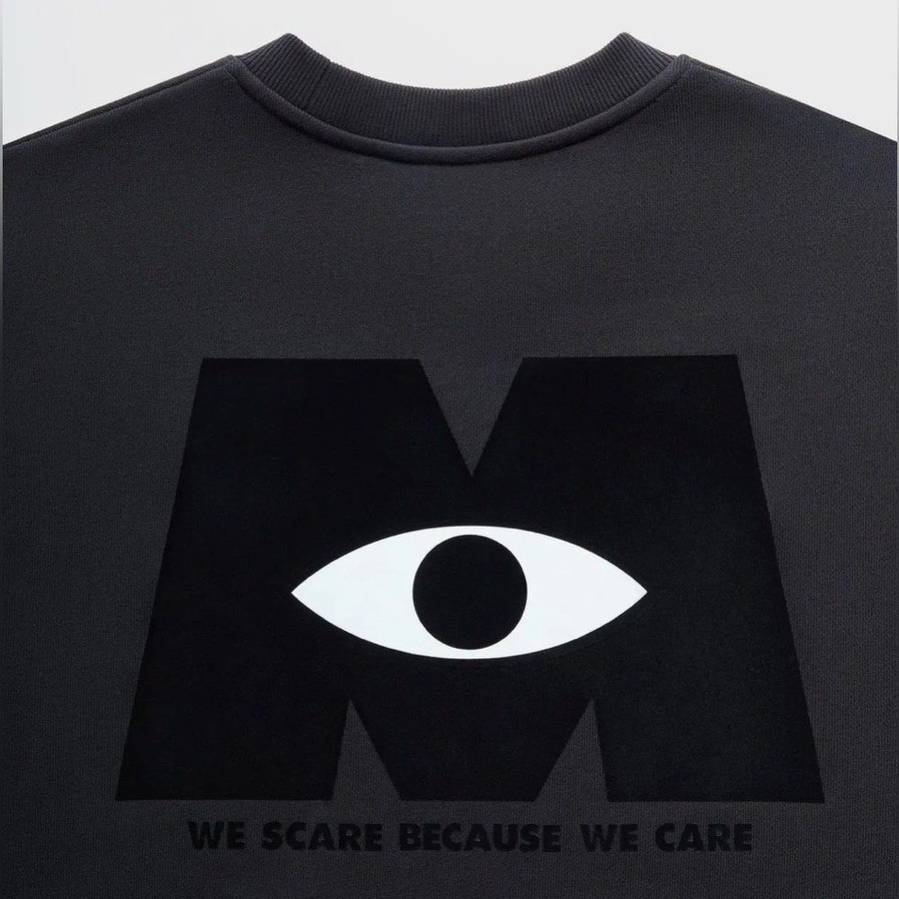 Disney Kith for Pixar Scare Nelson Crewneck Black Size L - Picture 4 of 4